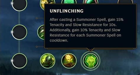 lol wiki tenacity|lol unflinching.